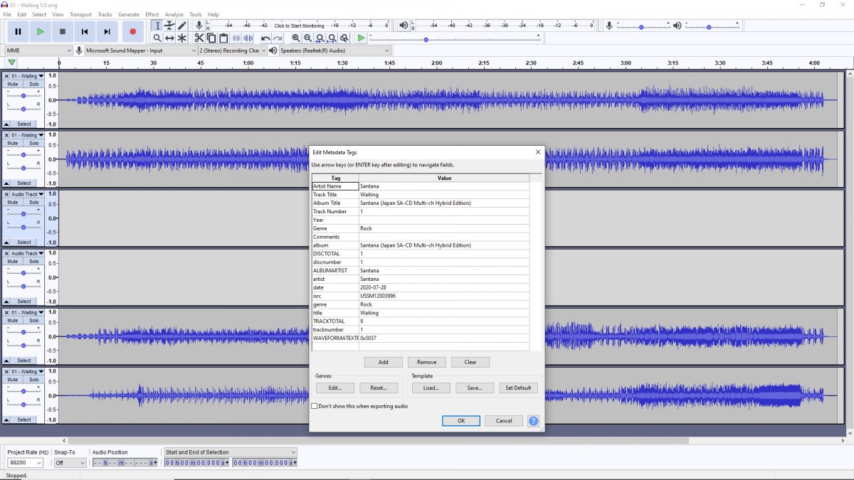 Audacity Dsd